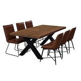 Charlotte 2.1 Table + 6 charlotte chairs