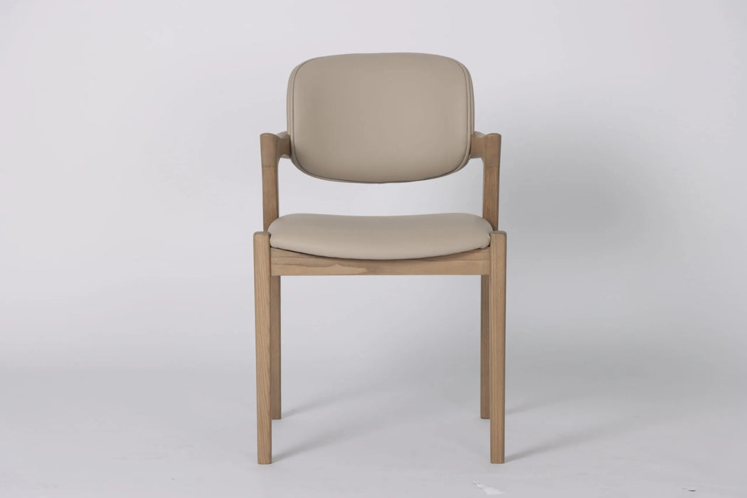 Mila Beige PU Dining Chair