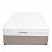 The Fairmont Mattress - Best Seller features a white quilted top, beige fabric base with casters, and "Fairmont" embroidered on the side. Shot from the front against a white background, it offers comfort and pressure relief.