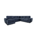 The Grand Corner Group 4L is a spacious, dark blue modular sofa with plush cushions and a left-hand chaise lounge, displayed against a white background.
