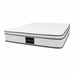 The Pocket Elite Mattress, featuring a white quilted top and dark edge trim for firm support, is shown on a white background.