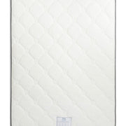 The Respa Ashford Mattress is white with a quilted, textured surface featuring a repeating hexagonal pattern and a small label at the bottom edge, and it’s enhanced with Sleepfresh technology for improved comfort.