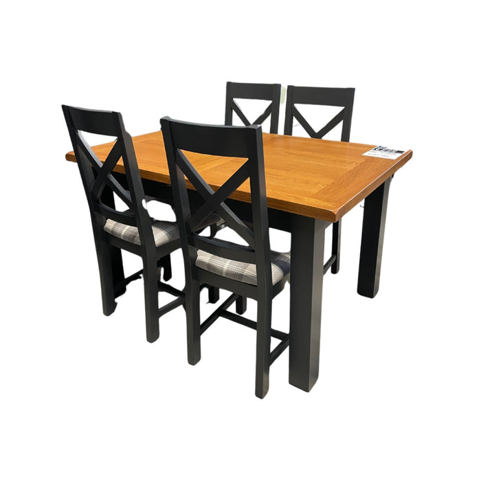 Capri dining table + 4 chairs