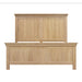 The Oslo Bedframe features a high headboard and footboard with vertical panels in a light oak finish, offering warmth and timeless style. Its simple, classic design makes it a standout piece in the Oslo range.