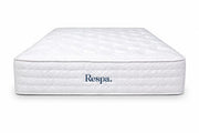 A Respa Serene Gel Mattress with a white pocket spring design and quilted stitching, featuring the brand name “Respa” in blue lettering on the side and gel-infused foam for enhanced comfort, displayed against a plain white background.