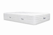 The Respa Serene Gel Mattress is a white, rectangular pocket spring mattress featuring a quilted surface and Respa labels on the side, displayed against a plain white background.