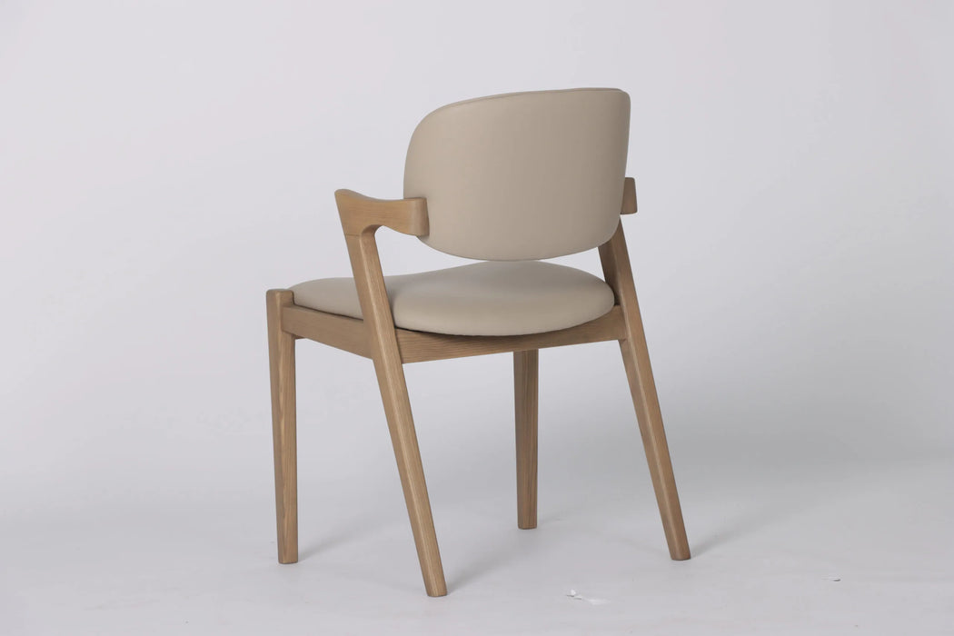 Mila Beige PU Dining Chair