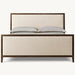 The Hampshire Bedframe features a sleek wooden design and rich dark wood, offering timeless elegance to any bedroom.