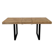 The Oregan Extending Table is designed for eco-conscious living, featuring a leaf for easy extension.