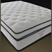 A white, pillowtop mattress with the brand name 'President' visible on the side.
